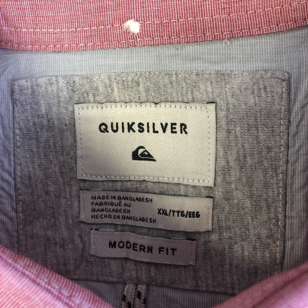 Mens Short Sleeved Quiksilver Dress Shirt in Size 2XL - Picture 3 of 3